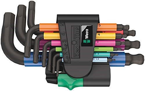 Wera 05133164001 hex key L-shaped hex key set Metric 9 pc(s) Wera 05133164001 hex key L-shaped hex key set Metric 9 pc(s)