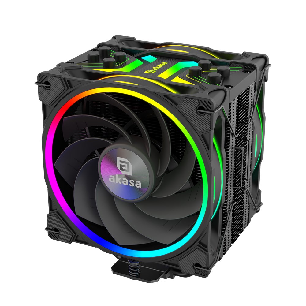 Akasa H4 Plus CPU cooler + AR12 Reverse Blade Fan Akasa H4 Plus CPU cooler + AR12 Reverse Blade Fan