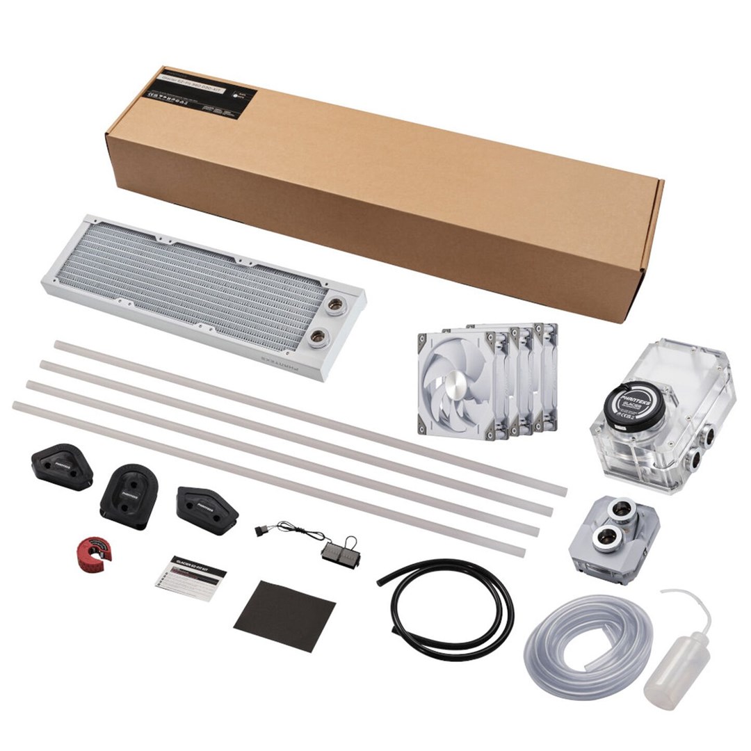 PHANTEKS Glacier EZ-Fit 360 D30-KIT, Water Cooling Set - white PHANTEKS Glacier EZ-Fit 360 D30-KIT, Water Cooling Set - white