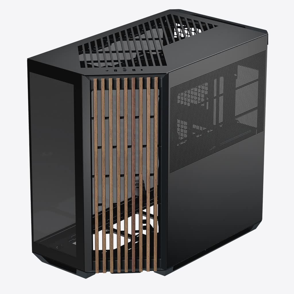 APNX V1-W-BK-v1 Midi Tower Black, Wood APNX V1-W-BK-v1 Midi Tower Black, Wood