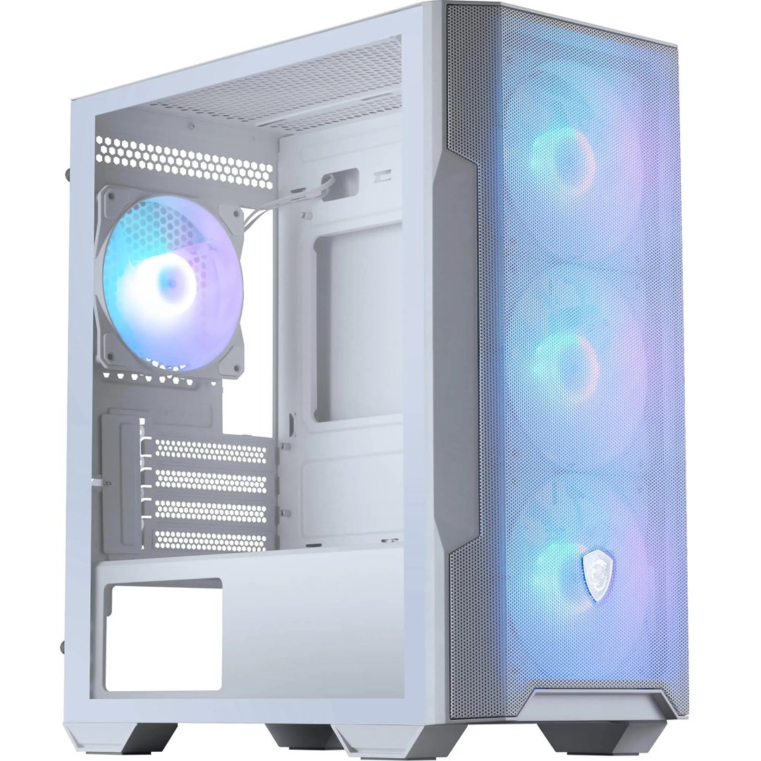 MSI MAG Forge M100R Midi Tower Transparent, White MSI MAG Forge M100R Midi Tower Transparent, White
