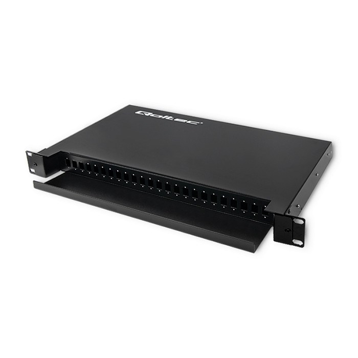 Qoltec 54480 Fiber optic switch board on sliding ODF rail | 24 ports | SC / SX Qoltec 54480 Fiber optic switch board on sliding ODF rail | 24 ports | SC / SX