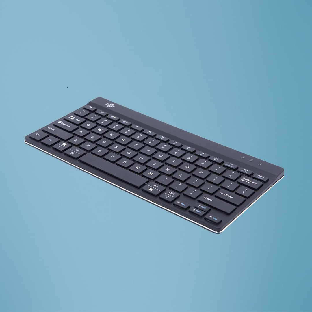 R-Go Tools Ergonomic keyboard R-Go Compact Break, compact keyboard with break software, QWERTY (US), Bluetooth, black R-Go Tools Ergonomic keyboard R-Go Compact Break, compact keyboard with break software, QWERTY (US), Bluetooth, black