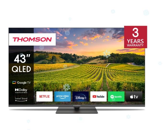 Thomson 43QG5C14 TV 109.2 cm (43") 4K Ultra HD Smart TV Wi-Fi Black Thomson 43QG5C14 TV 109.2 cm (43") 4K Ultra HD Smart TV Wi-Fi Black