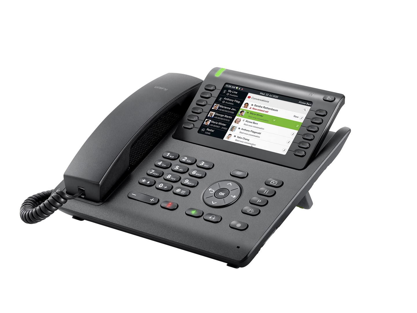 Unify OpenScape Desk Phone CP700 IP phone Black TFT Unify OpenScape Desk Phone CP700 IP phone Black TFT