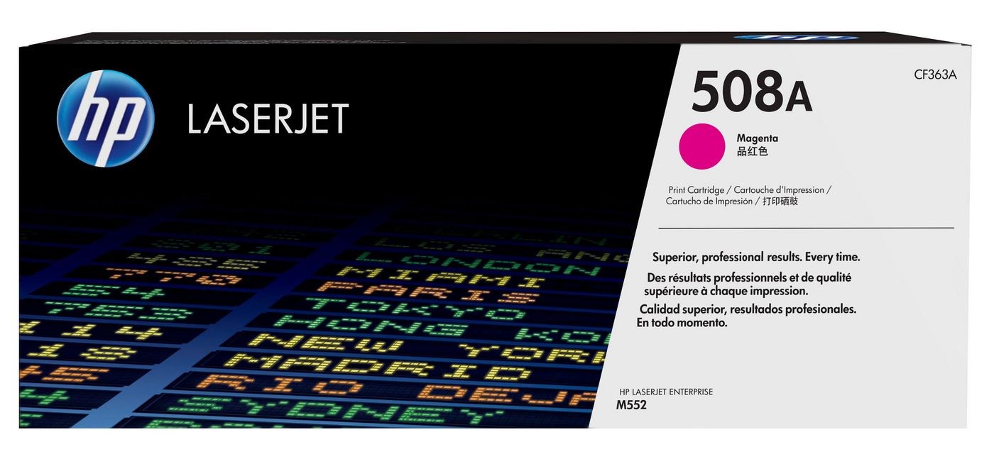 HP 508A Magenta Original LaserJet Toner Cartridge HP 508A Magenta Original LaserJet Toner Cartridge