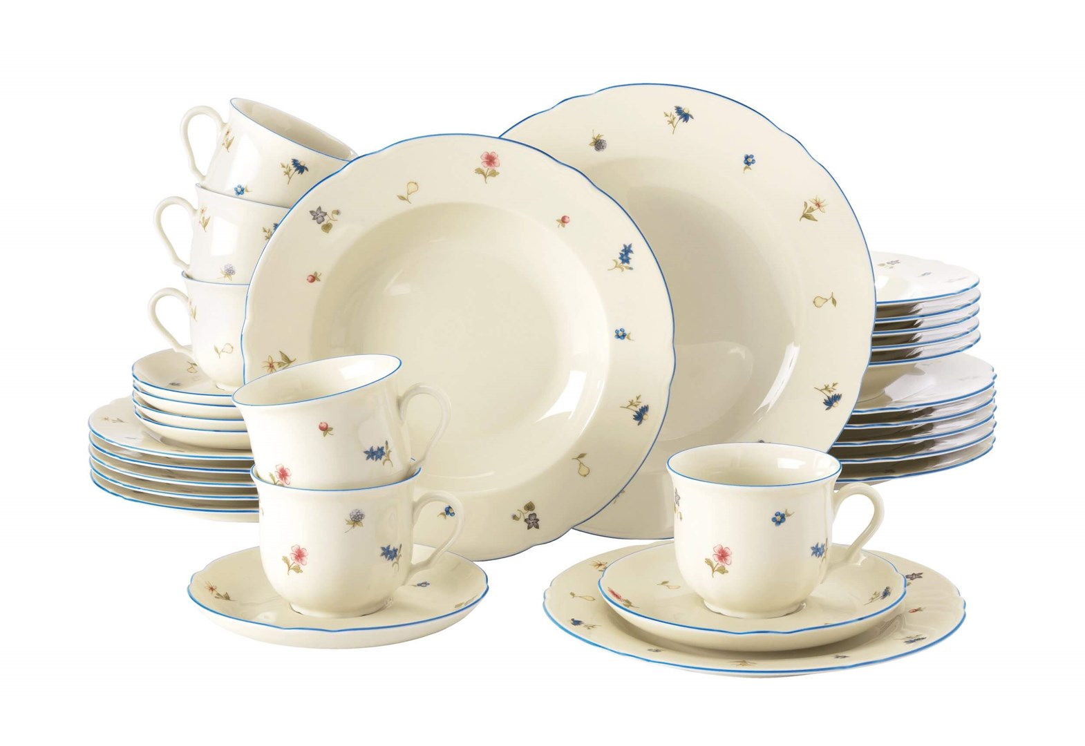 SELTMANN MARIE-LUISE STREUBLUME set for 6 people SELTMANN MARIE-LUISE STREUBLUME set for 6 people