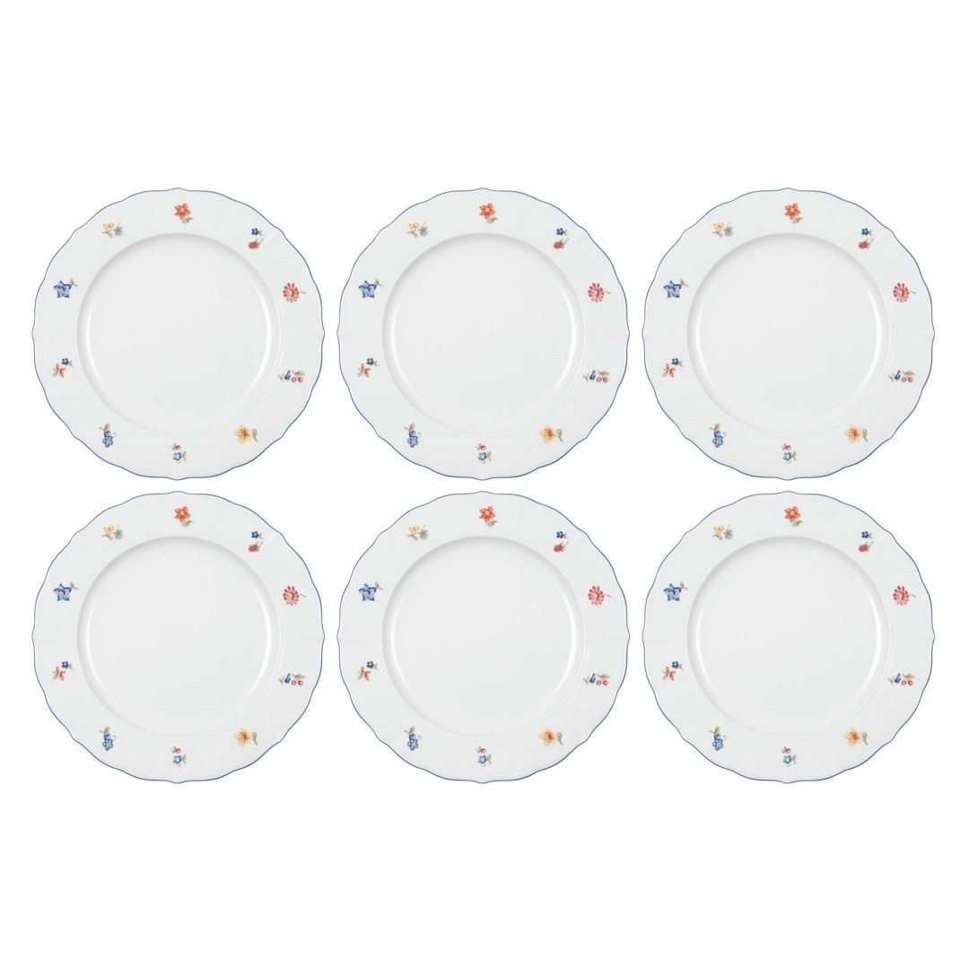 Set of 6 dinner plates Seltmann Sonate Nostalgia Set of 6 dinner plates Seltmann Sonate Nostalgia