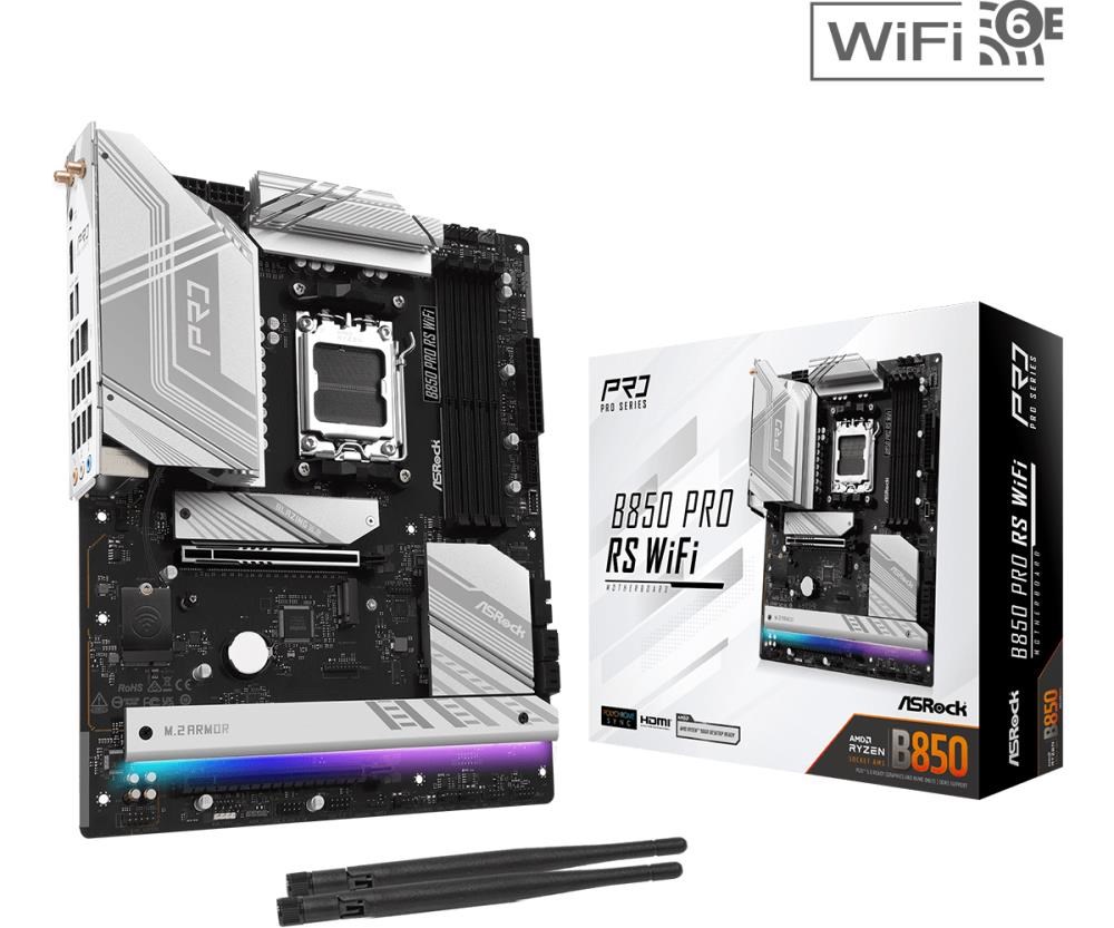 Asrock B850 Pro RS WiFi AMD B850 Socket AM5 ATX Asrock B850 Pro RS WiFi AMD B850 Socket AM5 ATX