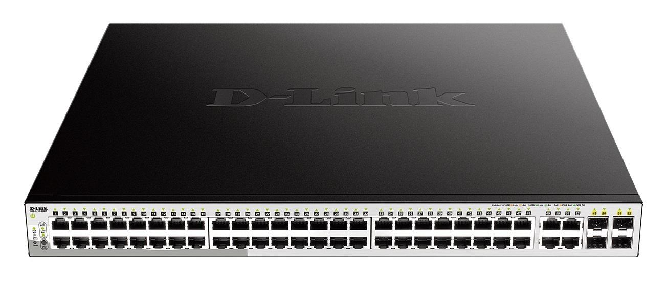 D-Link DGS-1210-52MP Managed L2 Gigabit Ethernet (10/100/1000) Power over Ethernet (PoE) Black, Grey D-Link DGS-1210-52MP Managed L2 Gigabit Ethernet (10/100/1000) Power over Ethernet (PoE) Black, Grey