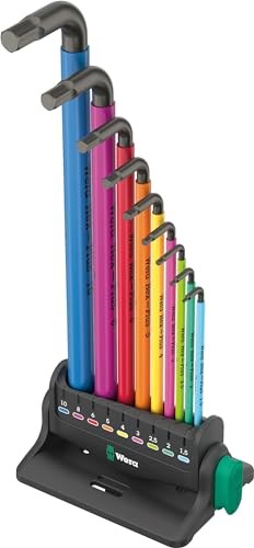 Wera 05133165001 hex key L-shaped hex key set Metric 9 pc(s) Wera 05133165001 hex key L-shaped hex key set Metric 9 pc(s)
