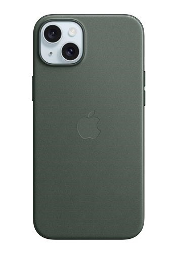 Apple iPhone 15 Plus FineWoven Case with MagSafe - Evergreen Apple iPhone 15 Plus FineWoven Case with MagSafe - Evergreen