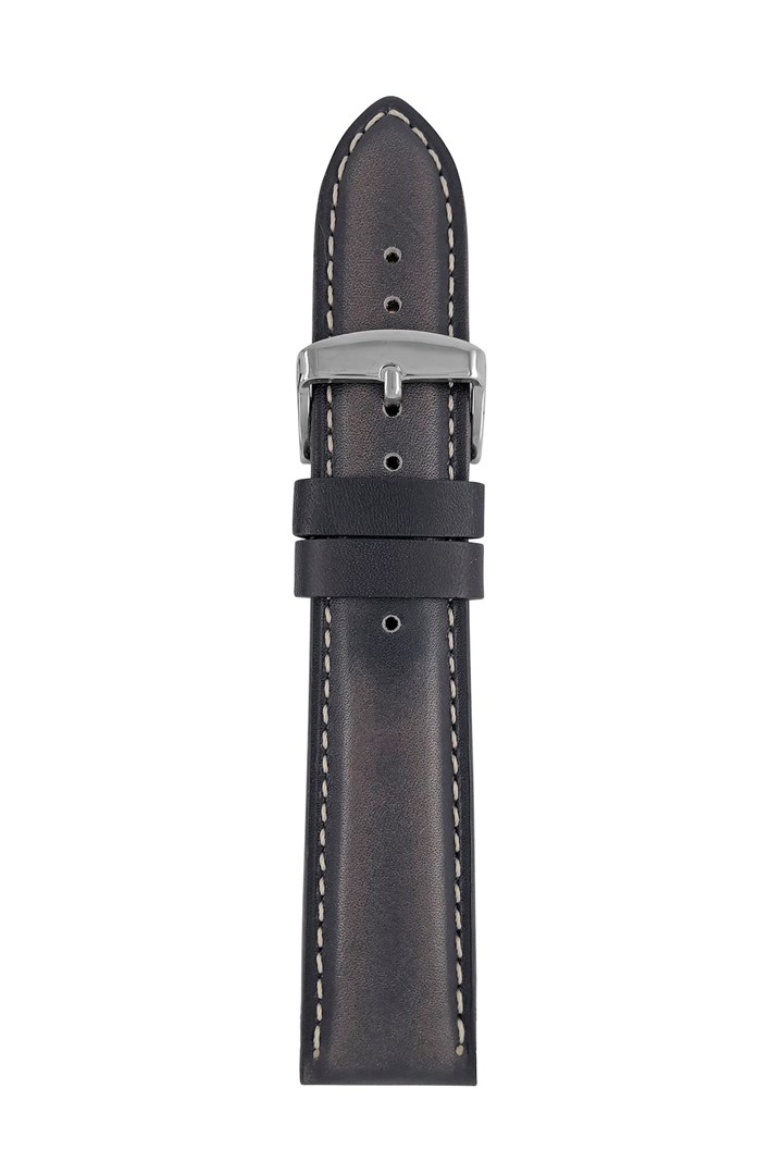 Leather strap Iron Annie blue, 22 mm Leather strap Iron Annie blue, 22 mm