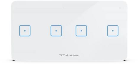 Wired four-pole switch black Wired four-pole switch black