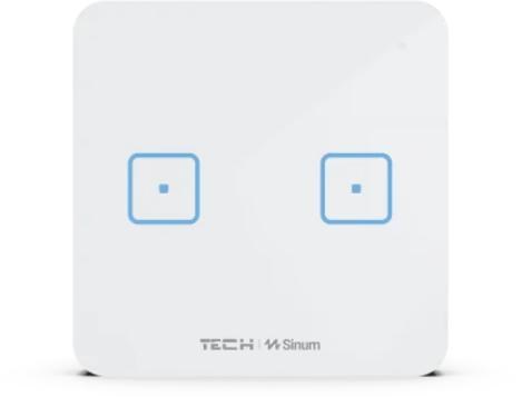Wired double switch black WS-02M Tech Cont. Wired double switch black WS-02M Tech Cont.