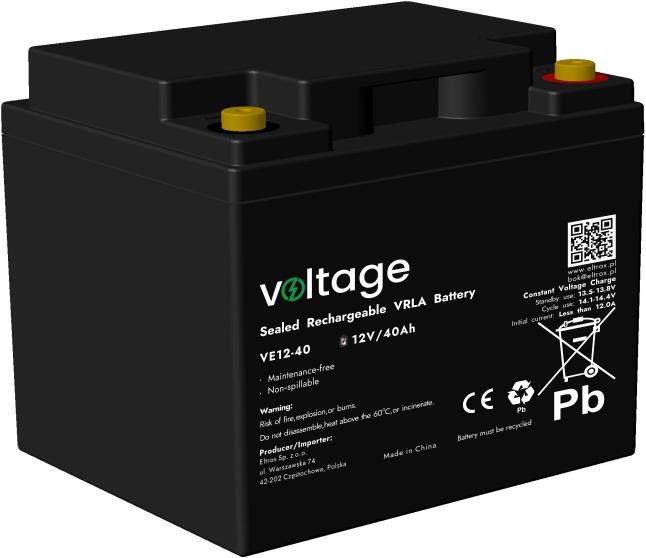AGM Battery Voltage 12V 40Ah VE12-40 AGM Battery Voltage 12V 40Ah VE12-40
