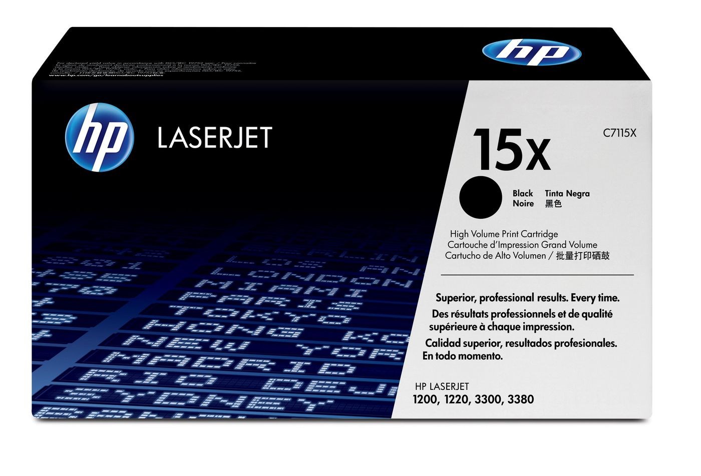 HP 15X High Yield Black Original LaserJet Toner Cartridge HP 15X High Yield Black Original LaserJet Toner Cartridge