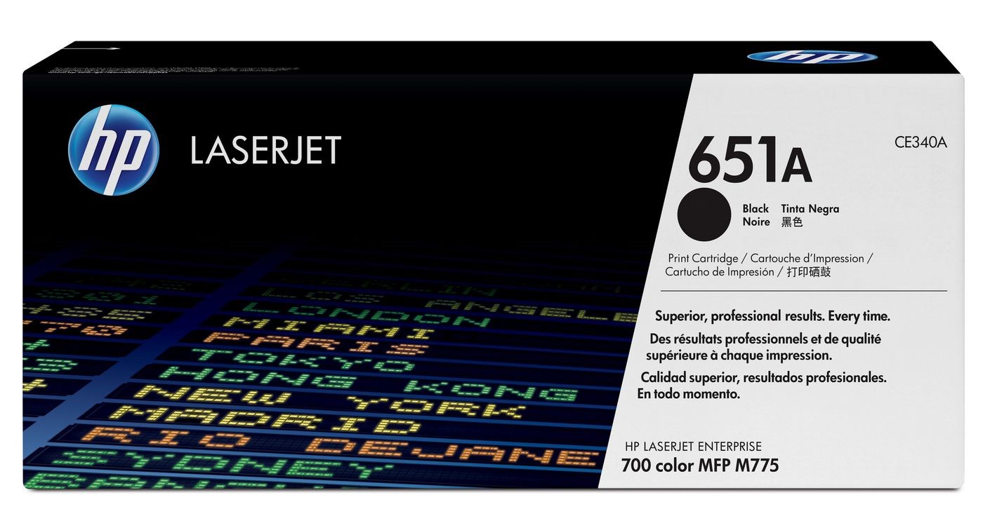 HP 651A Black Original LaserJet Toner Cartridge HP 651A Black Original LaserJet Toner Cartridge