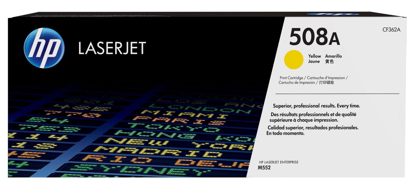HP 508A Yellow Original LaserJet Toner Cartridge HP 508A Yellow Original LaserJet Toner Cartridge