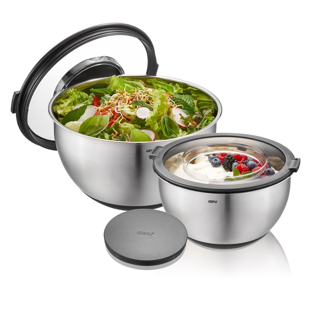 GEFU 35055 Round Bowl Black, Stainless steel 2 pc(s) GEFU 35055 Round Bowl Black, Stainless steel 2 pc(s)