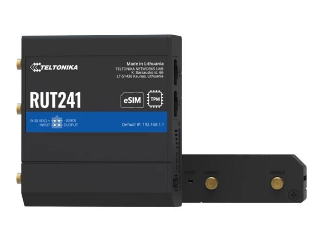 Industrial Router Teltonika RUT241 eSIM LTE Industrial Router Teltonika RUT241 eSIM LTE