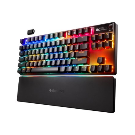 Steelseries APEX PRO TKL WIRELESS GEN 3 keyboard Gaming USB + RF Wireless + Bluetooth QWERTY UK International Black Steelseries APEX PRO TKL WIRELESS GEN 3 keyboard Gaming USB + RF Wireless + Bluetooth QWERTY UK International Black