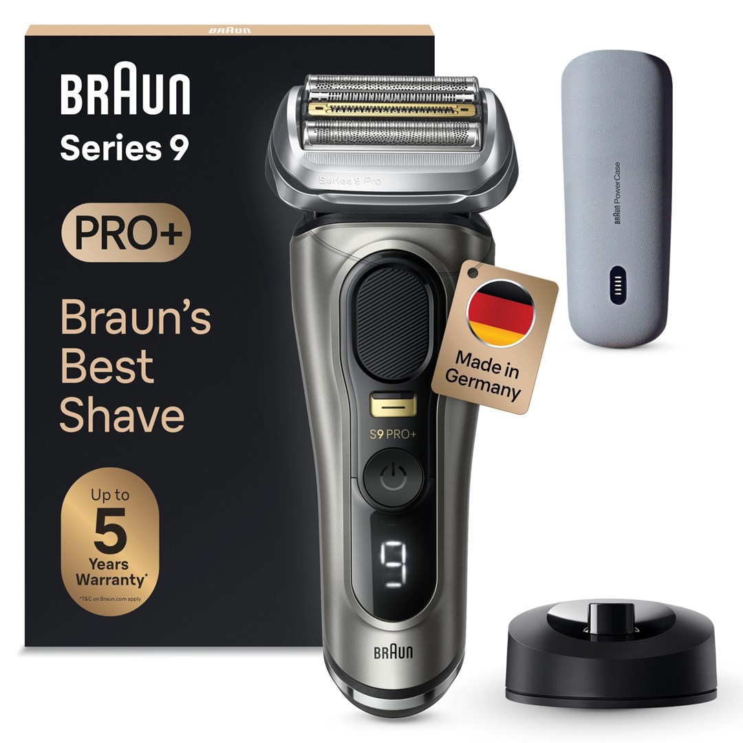 Braun Series 9 Pro+ 9525s Wet & Dry Foil shaver Trimmer Metallic Braun Series 9 Pro+ 9525s Wet & Dry Foil shaver Trimmer Metallic