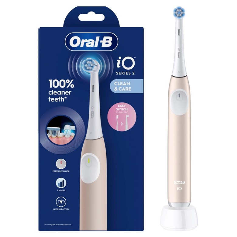 Braun iOS2.1C9.0P Oral-B iO2 Calm Pink Brush Braun iOS2.1C9.0P Oral-B iO2 Calm Pink Brush
