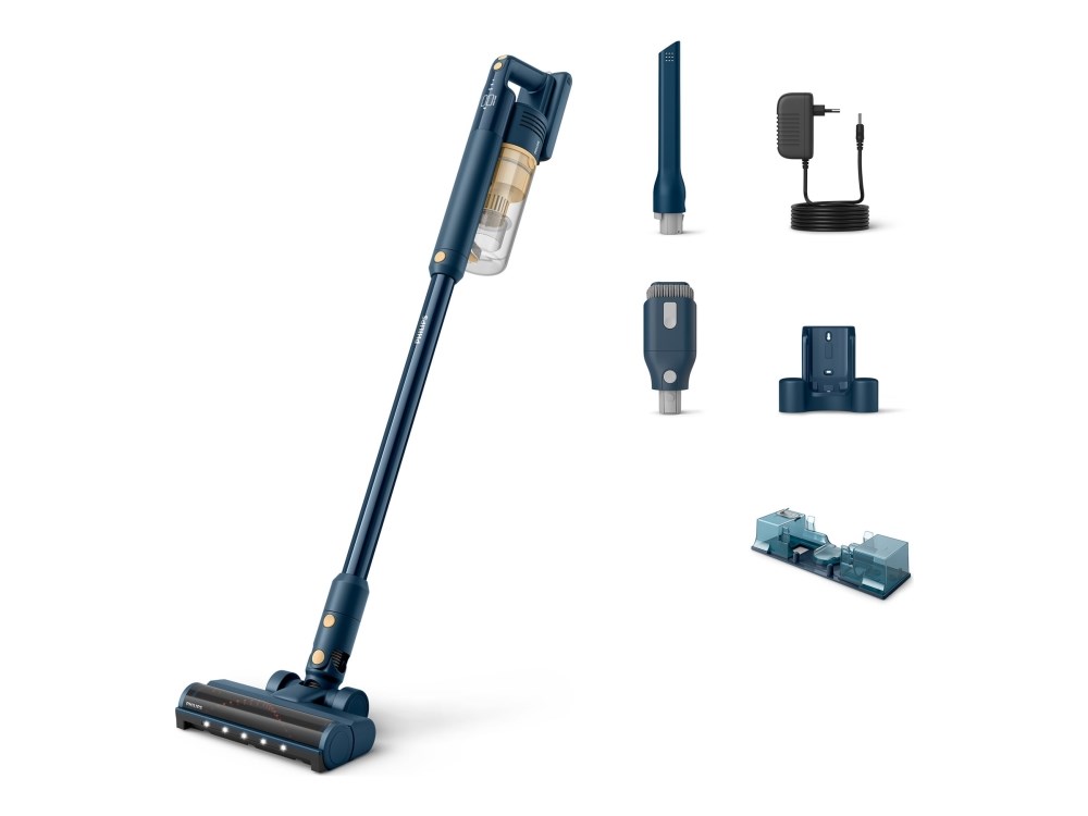 Philips 5000 series XC5043/01 stick vacuum/electric broom Battery Dry&wet Cyclonic Bagless Blue, Yellow Philips 5000 series XC5043/01 stick vacuum/electric broom Battery Dry&wet Cyclonic Bagless Blue, Yellow