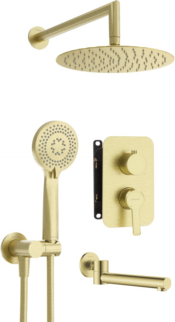 Concealed shower set with bath spout Concealed shower set with bath spout