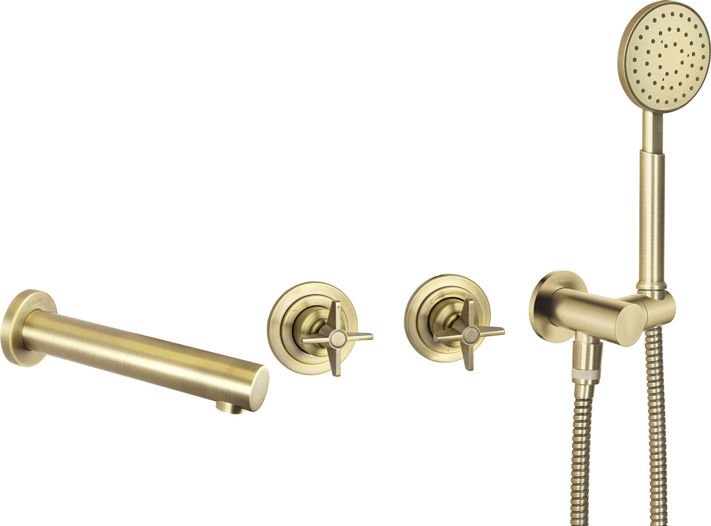 Concealed bath faucet with shower set Concealed bath faucet with shower set