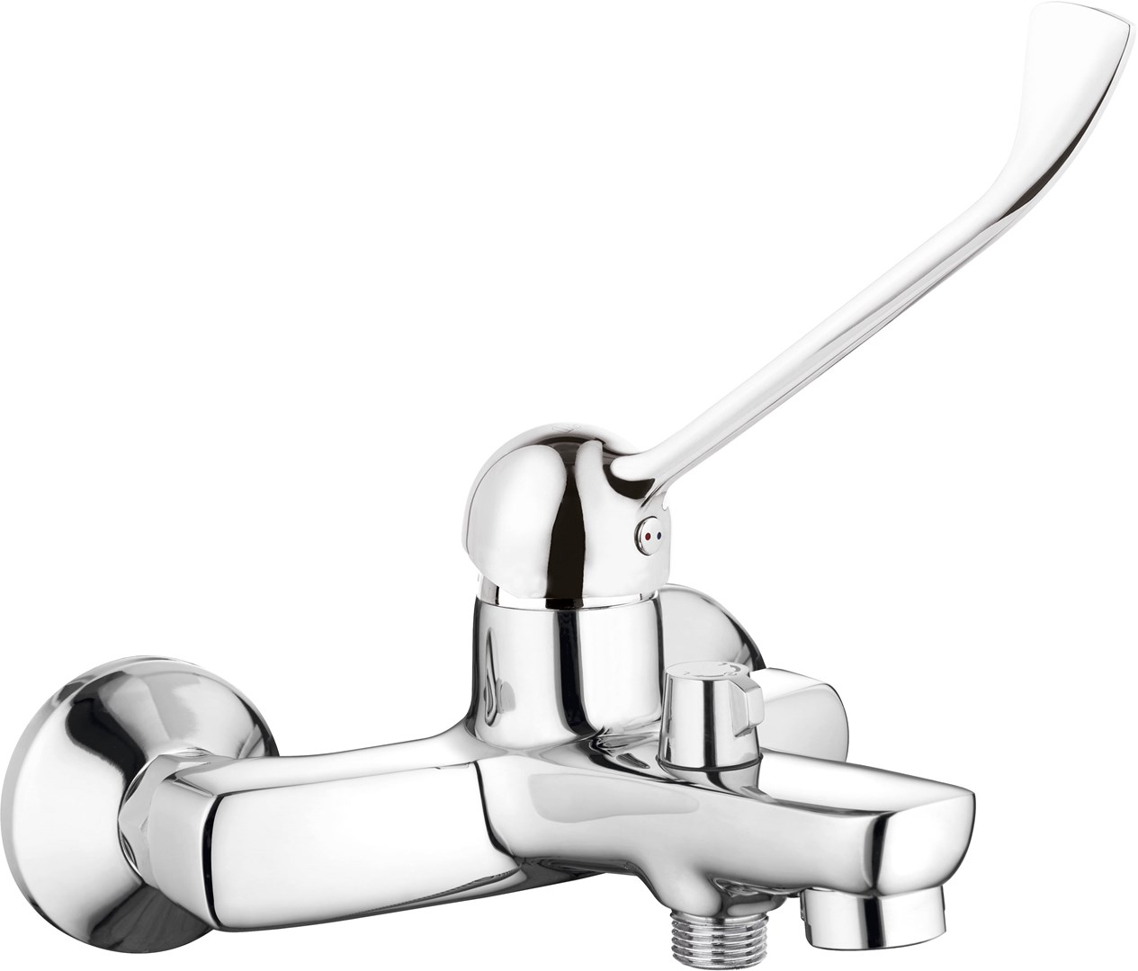 Wall-mounted bath faucet with Clinic lever Wall-mounted bath faucet with Clinic lever