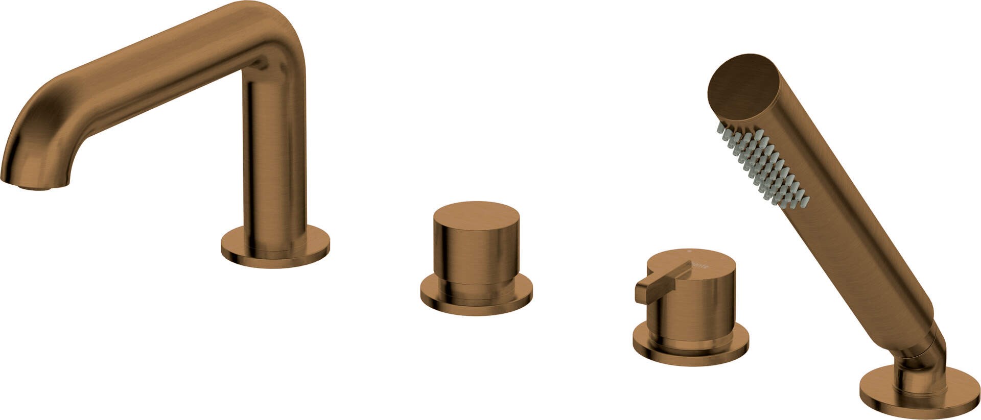 4-hole bathtub faucet with shower set 4-hole bathtub faucet with shower set