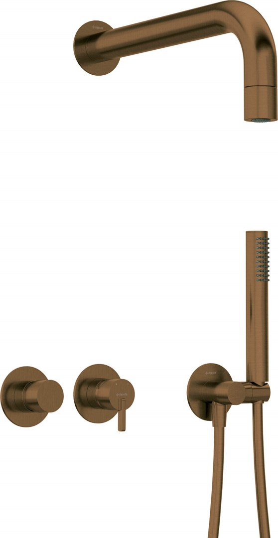 Concealed shower set with head - horizontal mixer Concealed shower set with head - horizontal mixer
