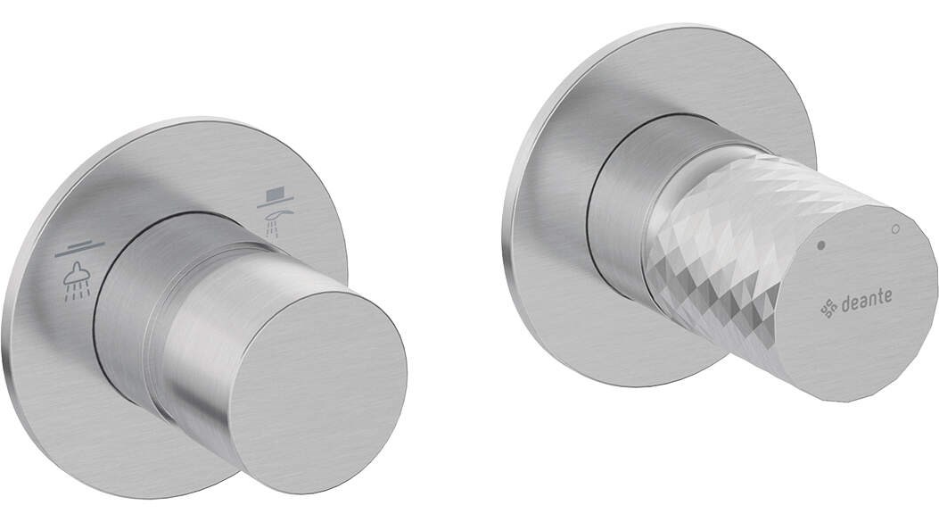 Shower faucet with spray switch - horizontal Shower faucet with spray switch - horizontal