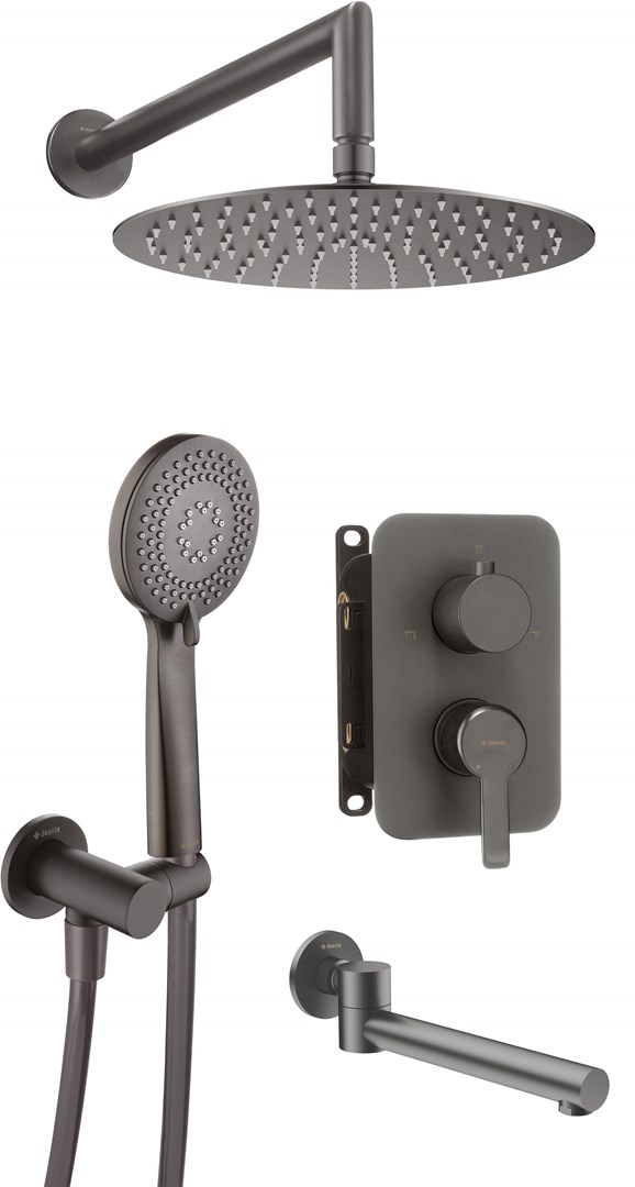 Concealed shower set with bath spout Concealed shower set with bath spout