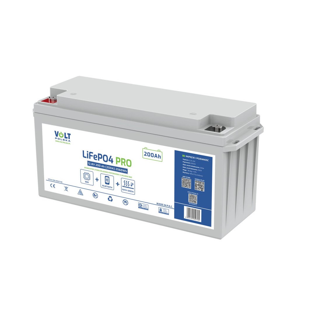 Battery LiFePO4 12.8V 200Ah BMS Bluetooth Mat Battery LiFePO4 12.8V 200Ah BMS Bluetooth Mat