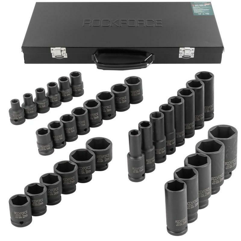 Impact sockets set 33pcs 1/2" hex 8-32mm Impact sockets set 33pcs 1/2" hex 8-32mm