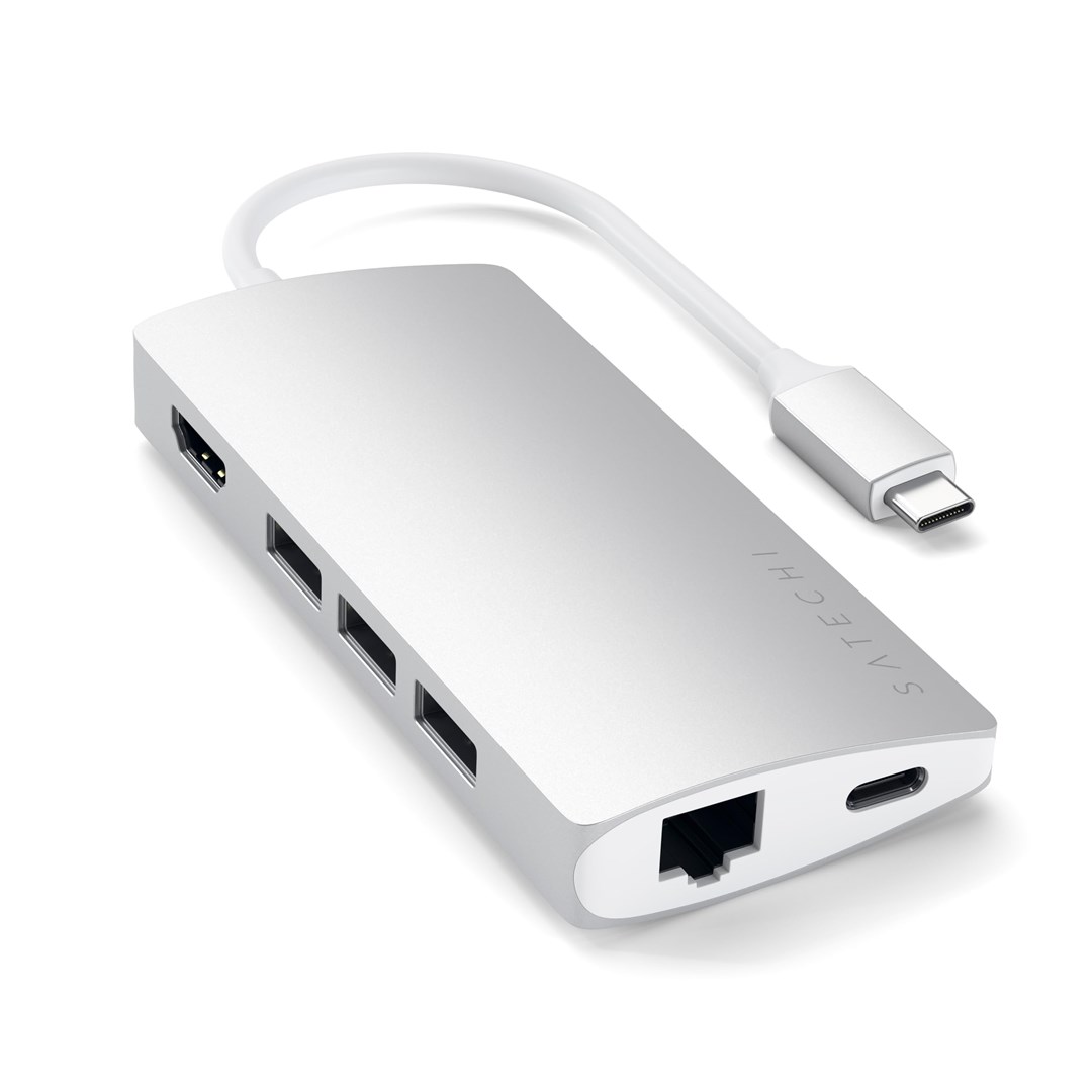 Satechi ST-TCMA2S laptop dock/port replicator USB 3.2 Gen 1 (3.1 Gen 1) Type-C Silver Satechi ST-TCMA2S laptop dock/port replicator USB 3.2 Gen 1 (3.1 Gen 1) Type-C Silver