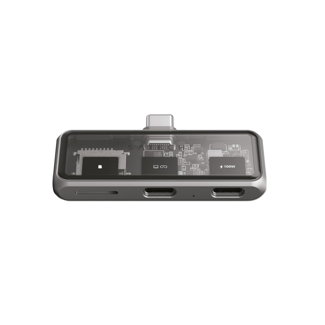 USB-C PD Hub & MicroSD Reader Gray USB-C PD Hub & MicroSD Reader Gray