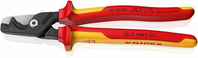 KNIPEX cable cutter StepCut XL VDE 225mm KNIPEX cable cutter StepCut XL VDE 225mm