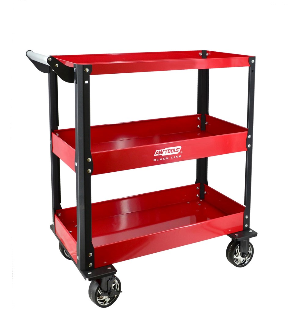 Workshop trolley metal 3 levels / 150kg Workshop trolley metal 3 levels / 150kg