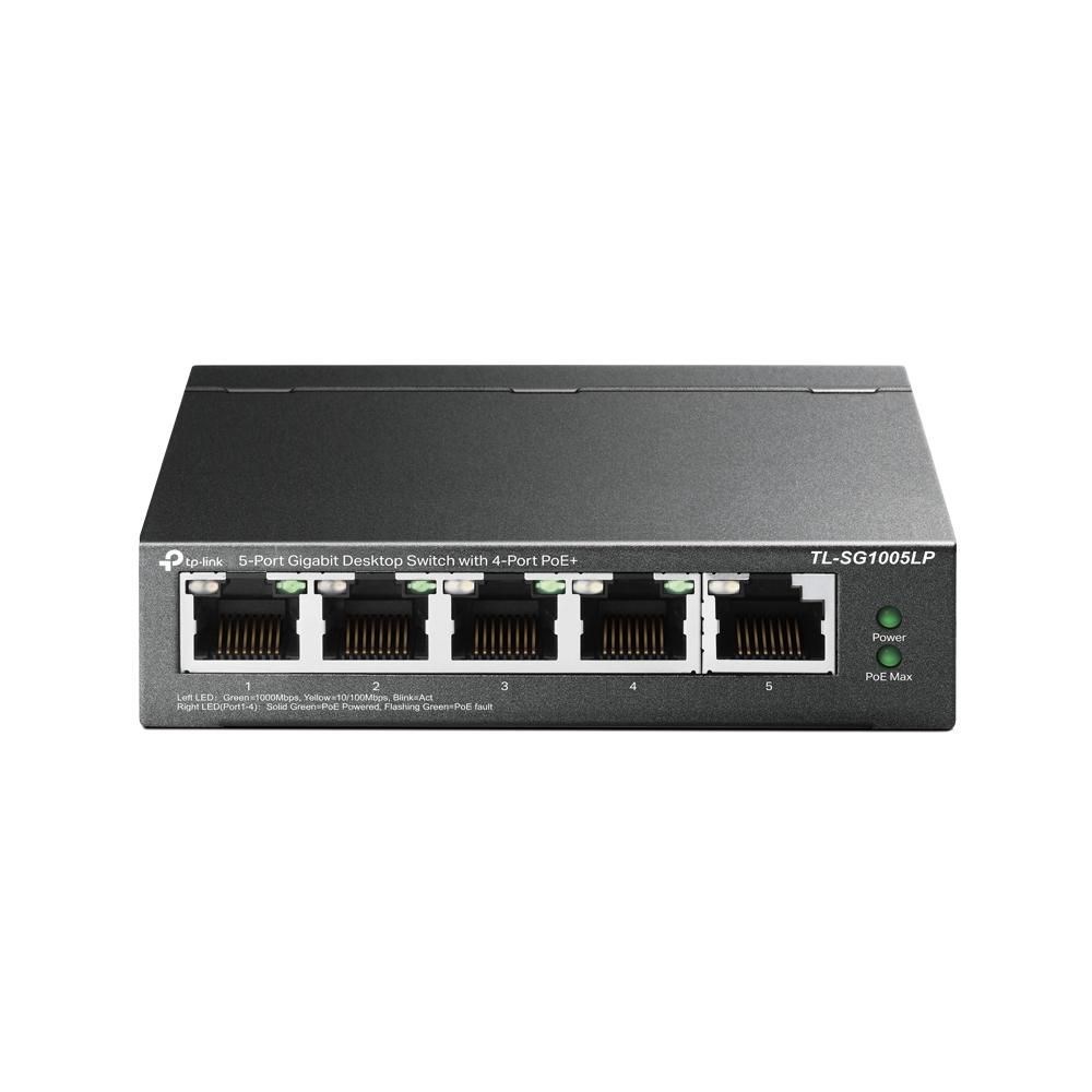 TP-Link TL-SG1005LP network switch Unmanaged Gigabit Ethernet (10/100/1000) Power over Ethernet (PoE) Black TP-Link TL-SG1005LP network switch Unmanaged Gigabit Ethernet (10/100/1000) Power over Ethernet (PoE) Black