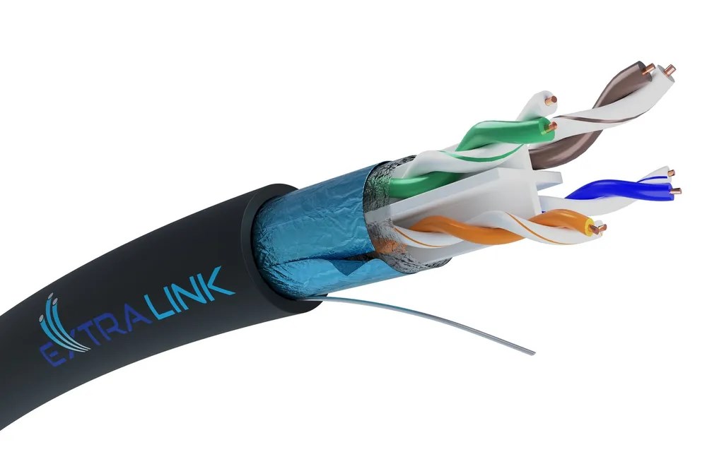 Extralink Twisted pair CAT6 FTP (F/UTP) V2 Outdoor 305M Extralink Twisted pair CAT6 FTP (F/UTP) V2 Outdoor 305M
