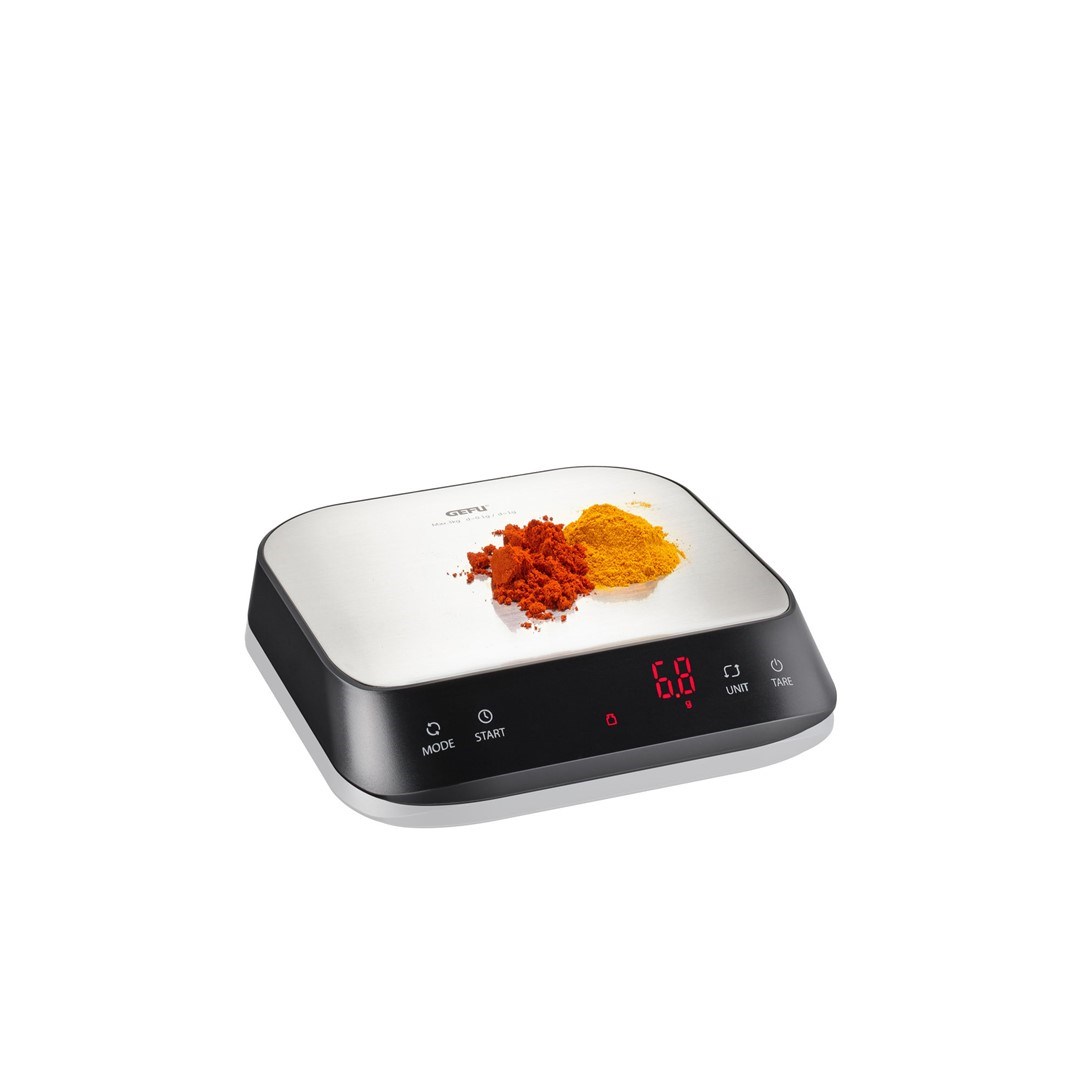 GEFU PREZISO Black, Stainless steel Countertop Rectangle Electronic kitchen scale GEFU PREZISO Black, Stainless steel Countertop Rectangle Electronic kitchen scale