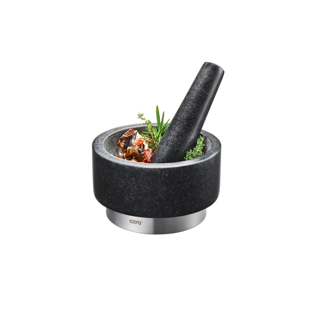 GEFU 35300 mortar/pestle Black, Stainless steel Granite, Stainless steel GEFU 35300 mortar/pestle Black, Stainless steel Granite, Stainless steel