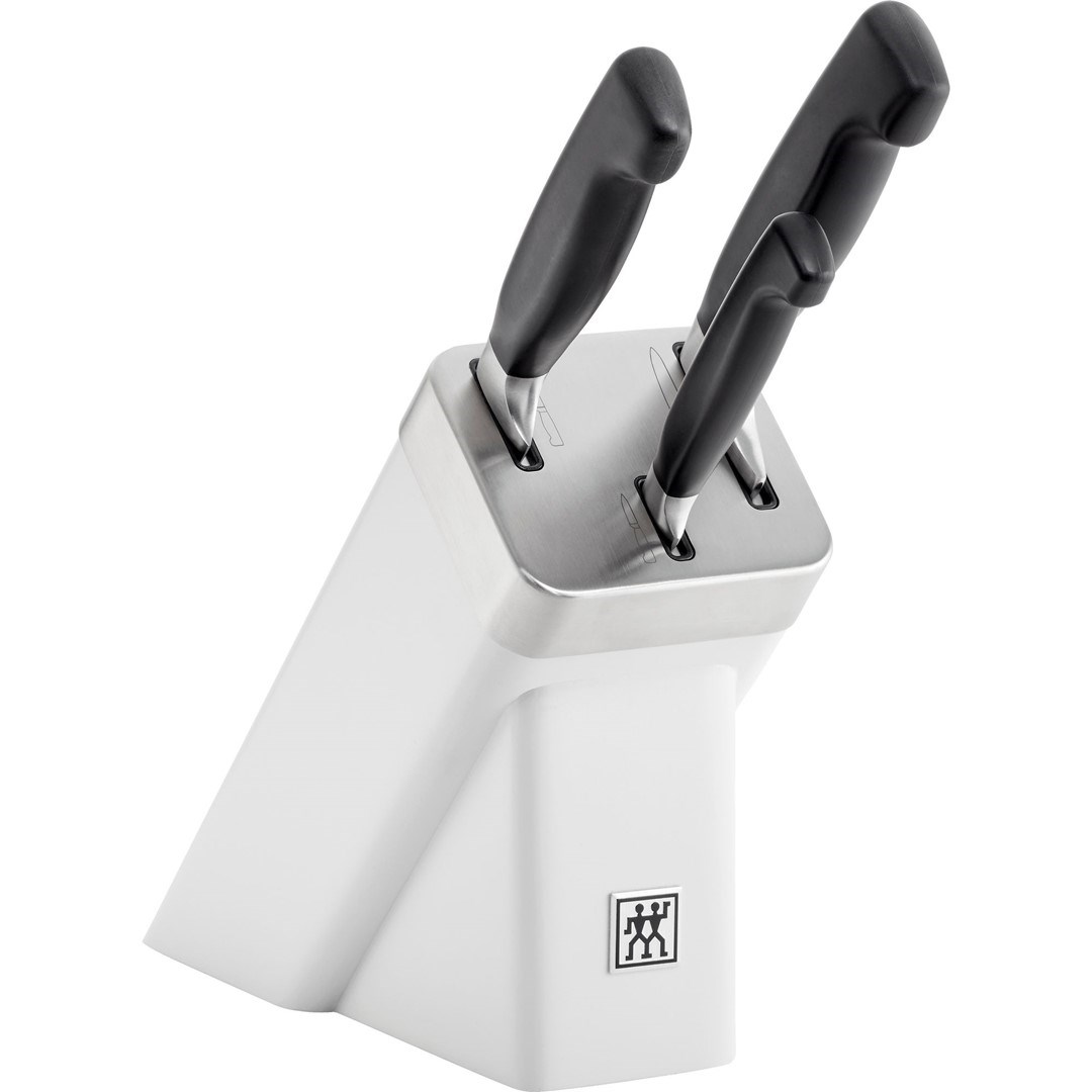 Set of 3 knives in a self-sharpening block Zwilling Four Star - White Set of 3 knives in a self-sharpening block Zwilling Four Star - White