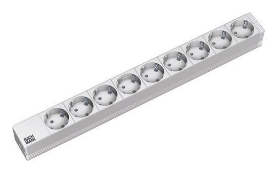 Bachmann Power Strip outlet box Aluminium Bachmann Power Strip outlet box Aluminium