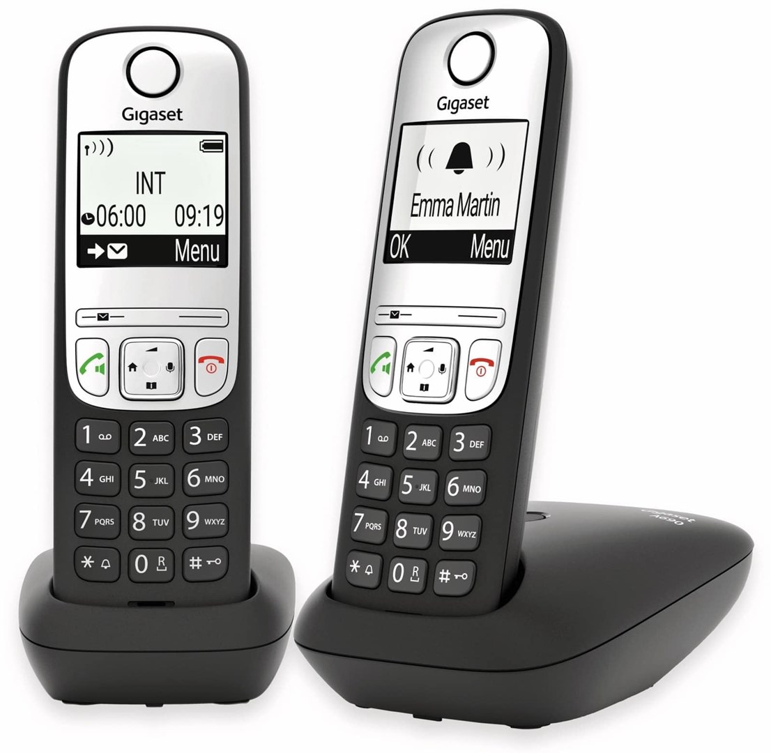 Gigaset A690 Duo Analog telephone Caller ID Black, Silver Gigaset A690 Duo Analog telephone Caller ID Black, Silver