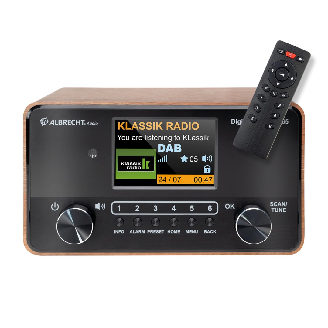 Albrecht DR 865 Portable Digital Black, Wood Albrecht DR 865 Portable Digital Black, Wood